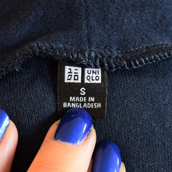 NWOT Heattech Navy Blue Fleece Turtleneck Long Sleeve Shirt - Picture 5 of 7